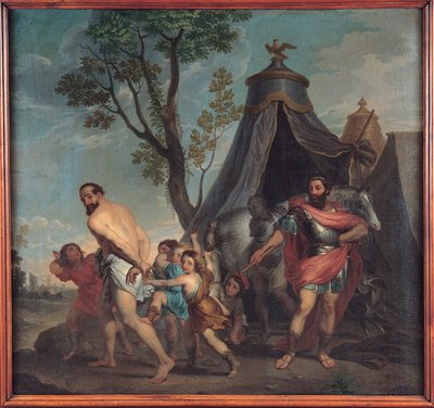 Camillus en de Schoolmeester van Falerii door Nicolas Poussin